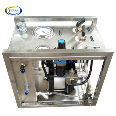 Terek brand stainless steel frame pressurizing liquid in bench unit 10-4000bar hydrostatic pressure tester LU-LDD-300